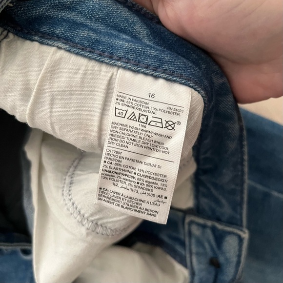 Old Navy Rockstar Super Skinny High Rise Distressed Mid Medium Wash Jeans - Picture 6 of 8